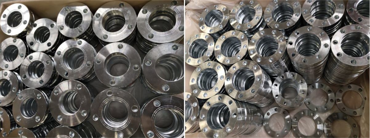 1800pcs Galvanizado En1092 Tipo Forjado 01A Pn10 Flanges de tubo de placa estão completos!